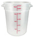 Winco, PTRC-22, Round Food Storage Containers