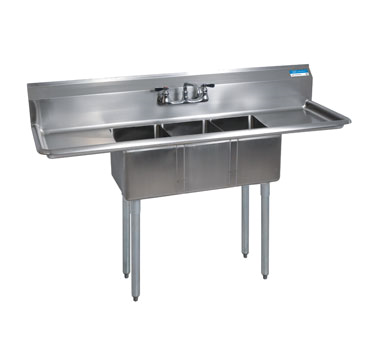 BK Resources, BKS-3-1014-10-15T, Sink, (3) Three Compartment
