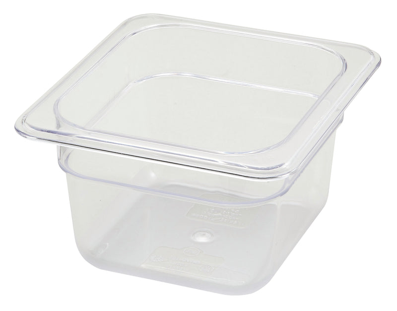 Winco, SP7604, Food Pan, Plastic, 1/6 Size, Polycarbonate