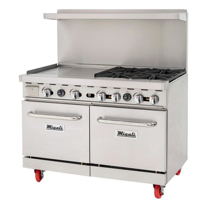 Migali, C-RO4B-24GL-LP, Commercial Range with Oven