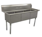 Serv-Ware, E3CWP1818-V, Sink, (3) Three Compartment