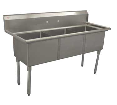 Serv-Ware, E3CWP2424, Sink, (3) Three Compartment