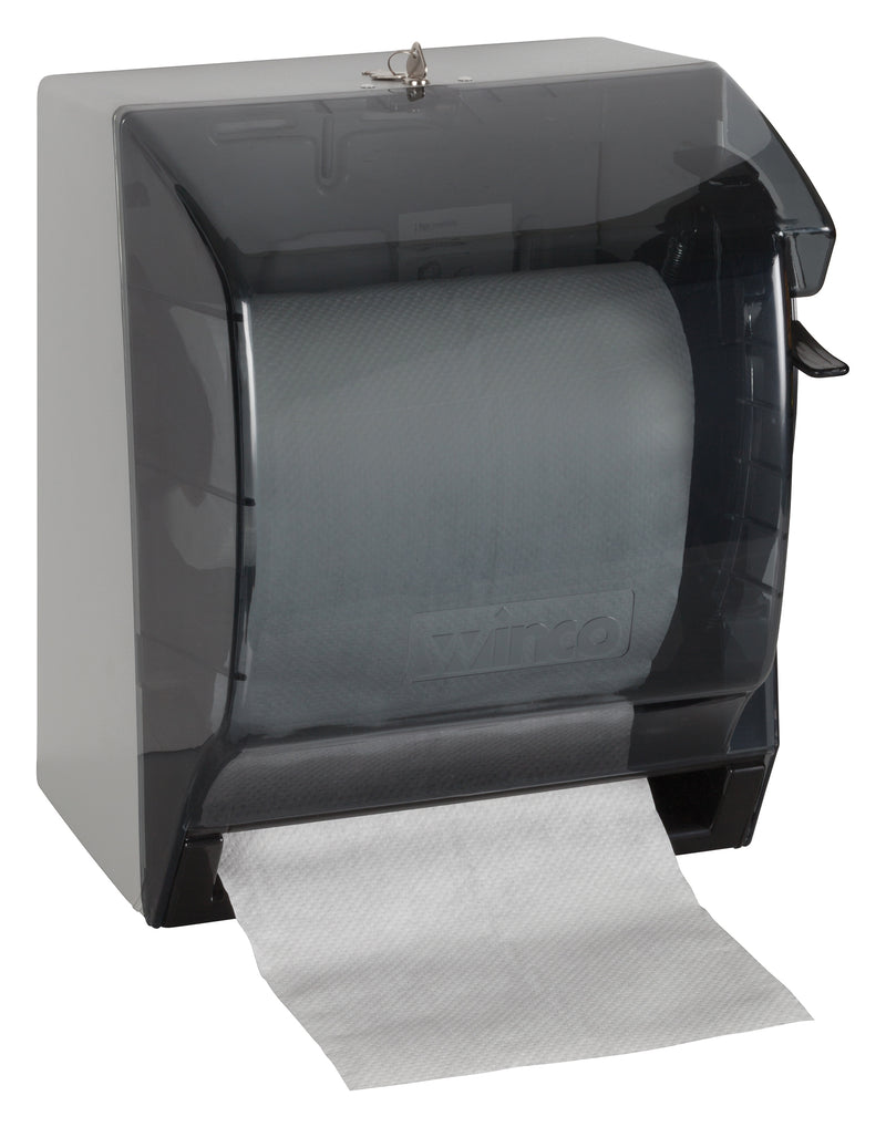 Winco, TD-500, Paper Towel Dispenser, Plastic, With Handle