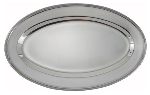 Winco, OPL-16, Platter, Stainless Steel