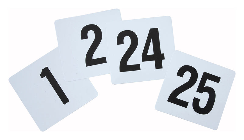 Winco, TBN-25, Table Numbers Cards, 4" L