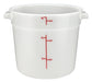 Winco, PPRC-6W, Round Food Storage Containers