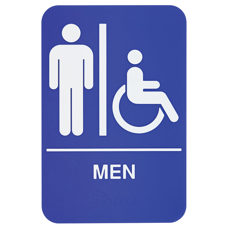 Winco, SGNB-652B, Sign, Compliance, 6" L, Blue
