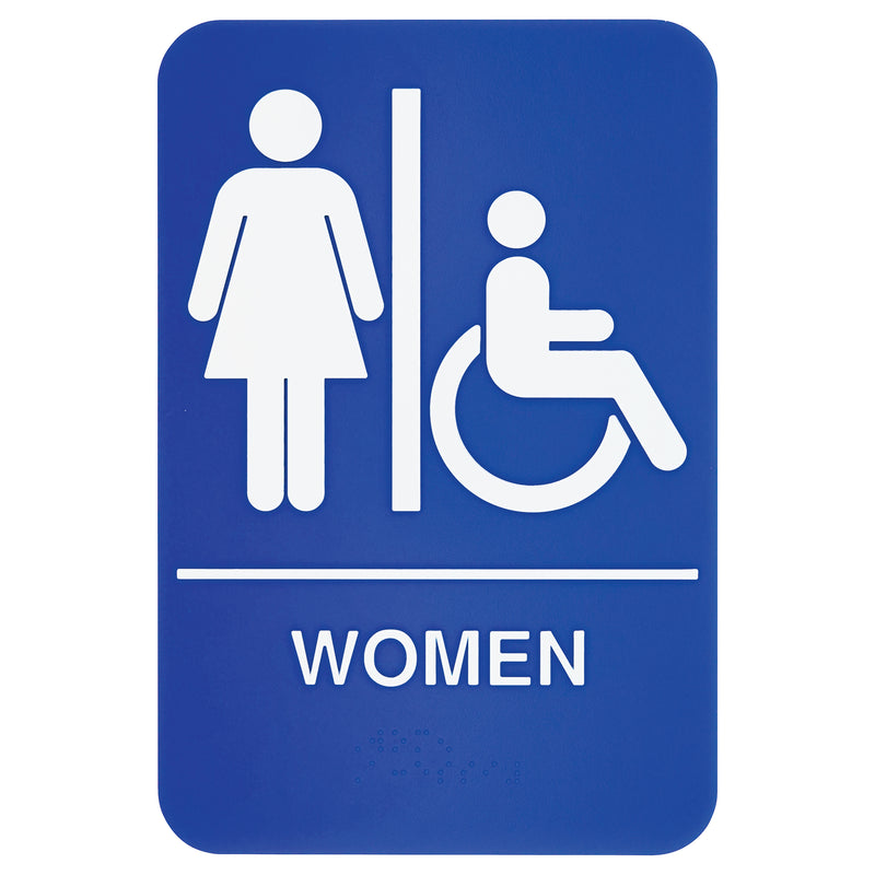 Winco, SGNB-651B, Sign, Compliance, 6" L, Blue