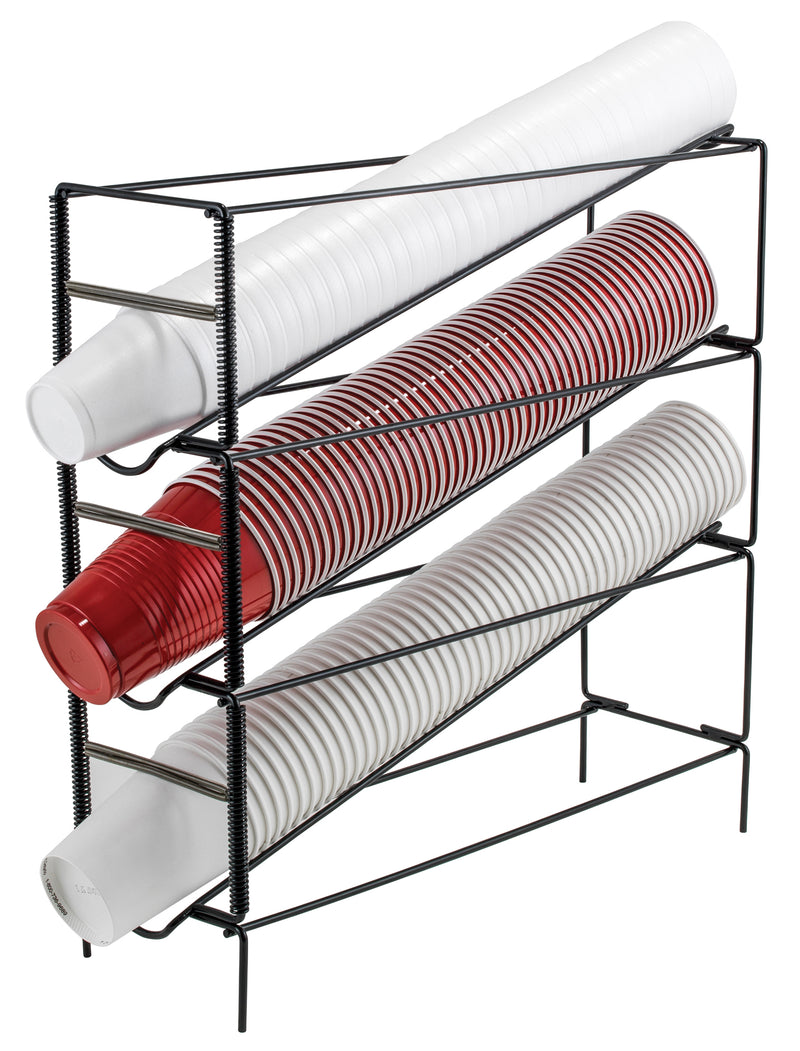 Winco, CDR-3, Cup Dispensers, Countertop, Steel