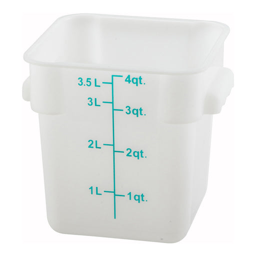 Winco, PESC-4, Square Food Storage Containers