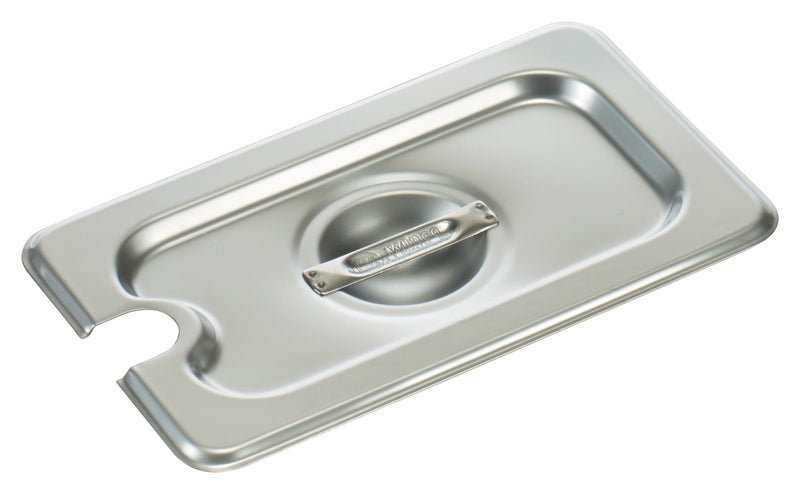 Winco, SPCN, Steam Table Pan Cover, Stainless Steel, 1/9 Size, Slotted