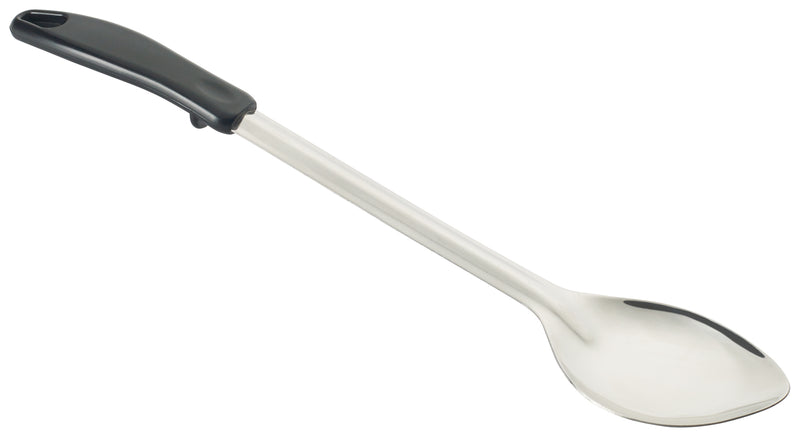 Winco, BHOP-15, Serving Spoon, Solid, Black, Polypropylene