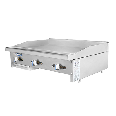 Turbo Air, TAMG-36, Griddle, Gas, Countertop, Heat Resistant, 3" W