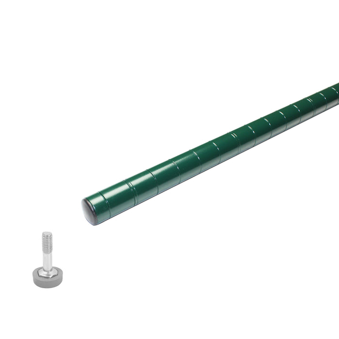 Thunder Group, CMEC063, Shelving; Green Epoxy Post with Leveling Foot