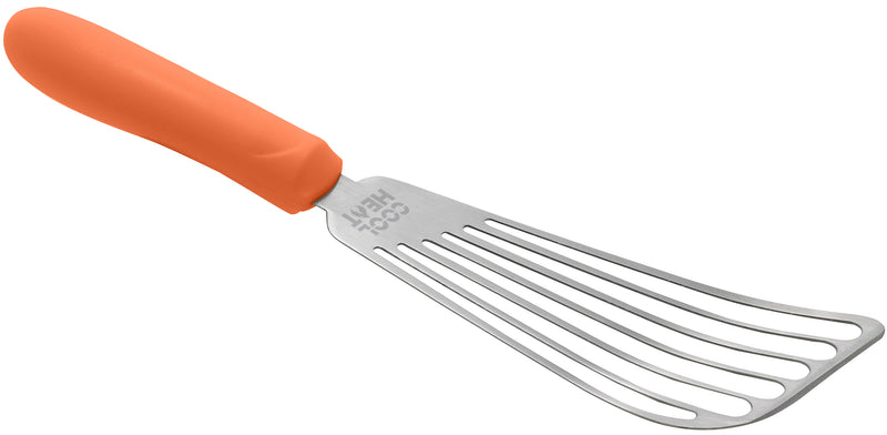 Winco, TNH-60, Turner, Slotted, Stainless Steel, Nylon, Orange