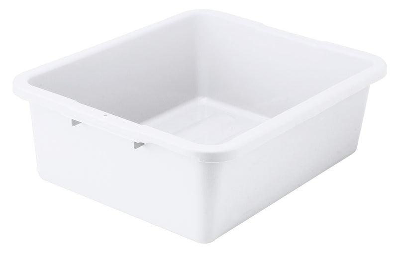 Winco, PLW-7W, Bus Box / Tub, White, Polypropylene, 17.72" W