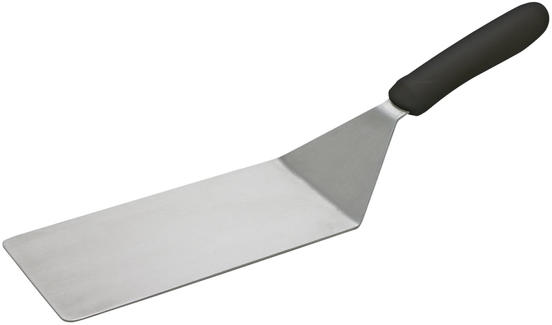 Winco, TKP-42, Turner, Solid, Stainless Steel, Polypropylene, Black