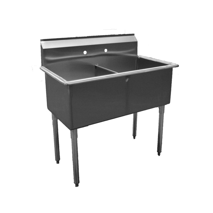 Serv-Ware, BS2-2424, Sink, (2) Two Compartment
