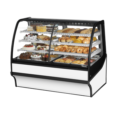 True Manufacturing, TDM-DZ-59-GE/GE-S-W, Display Case, Refrigerated/Non-Refrig
