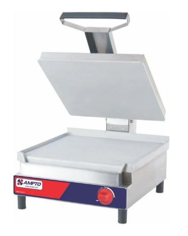 AMPTO SSGL-G Single GAS Sandwich Grill 17-1/4'' x 17'' Flat
