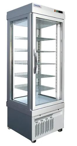 TEKNA 4400 NFP 4 Sided Glass Merchandiser - ETL/ETL Sanitation. Made in Italy