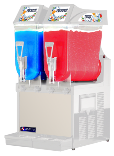 AMPTO GRA122 Granita Machine 2 Tanks. 12 L ea. NSF/UL. Made in Italy