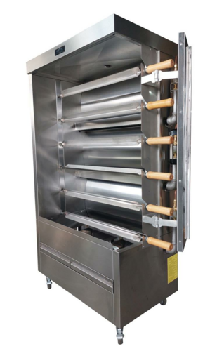 METAL SUPREME FRG6VE Chicken Rotisserie - 30 Chickens-Gas