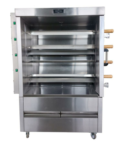 METAL SUPREME FRG4VE Chicken Rotisserie - 20 Chickens - Gas