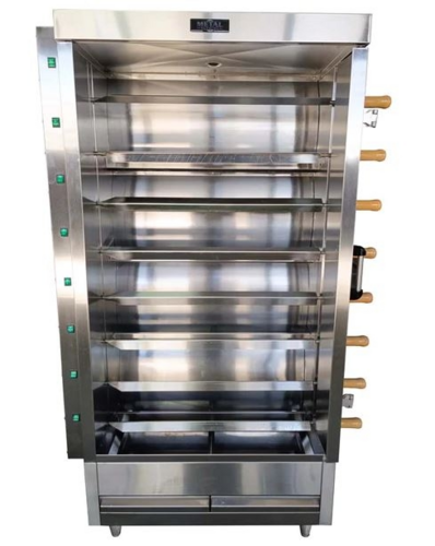 METAL SUPREME FRG8VE Chicken Rotisserie - 40 Chickens - Gas