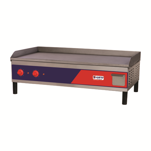 AMPTO GR1E Electric griddle 40"W x 19" D cooking surface, ETL, ETL-Sanitation