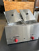 F2BGVE Gas Countertop fryer 2 Baskets - 9 Liters ea.