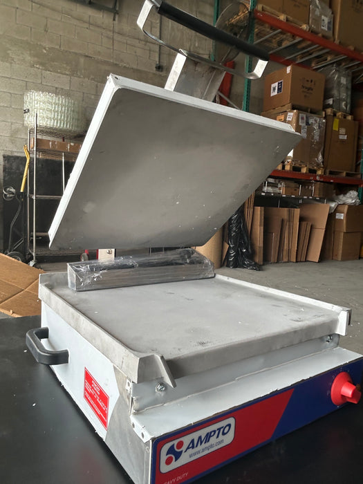 (DENT) AMPTO SSGL Sandwich Grill, electric, single, 17"W x 18" D