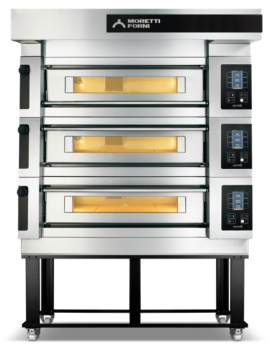 Moretti Forni S1003S03 Pizza Bake Oven, Deck-Type, Electric S100E3