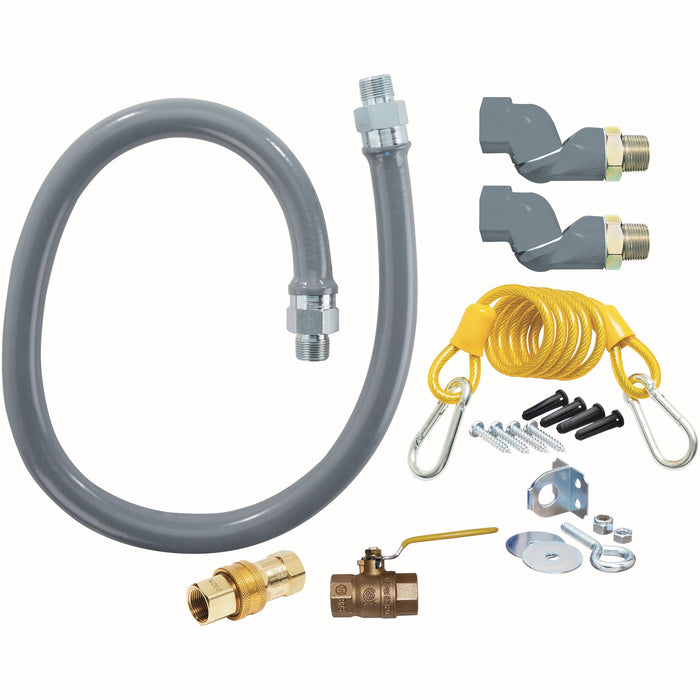 Dormont Manufacturing, RG1002S60, Gas Connector Hose Kitw/Dbl SwivelMax