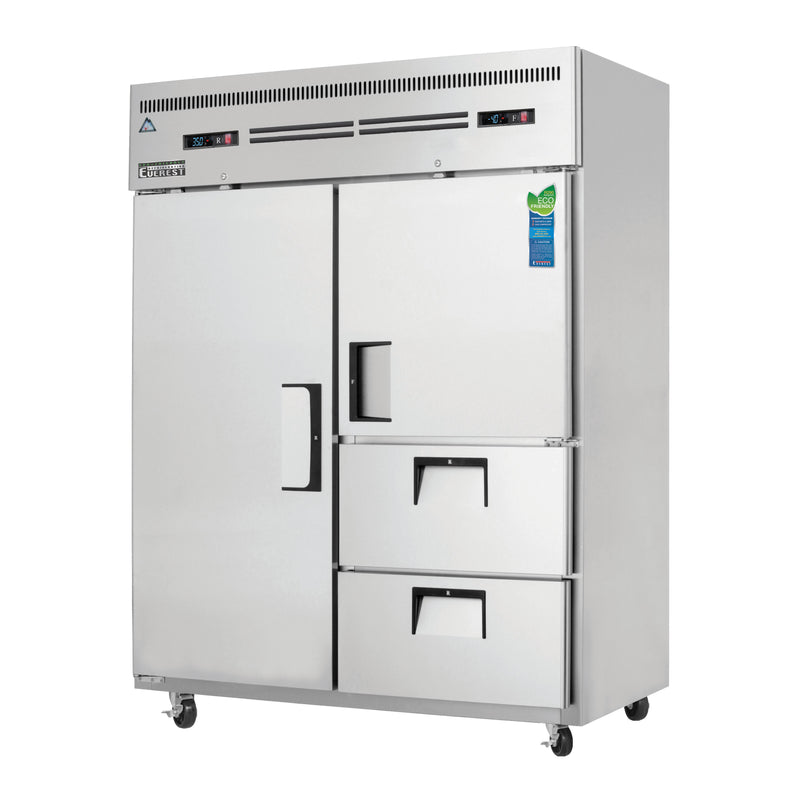 Everest Refrigeration, ESWQ2D2, Refrigerator Freezer, Reach-In