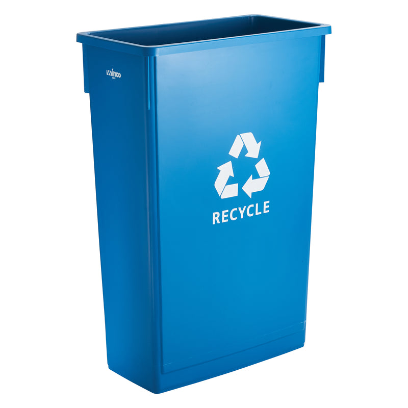 Winco, PTC-23L, Recycling Receptacle / Container, Plastic, 23 Gallon, Blue
