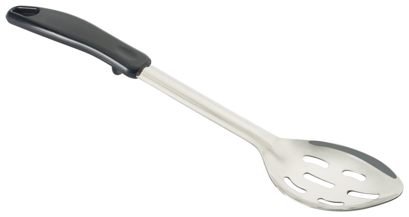 Winco, BHSP-13, Serving Spoon, Slotted, Black, Polypropylene
