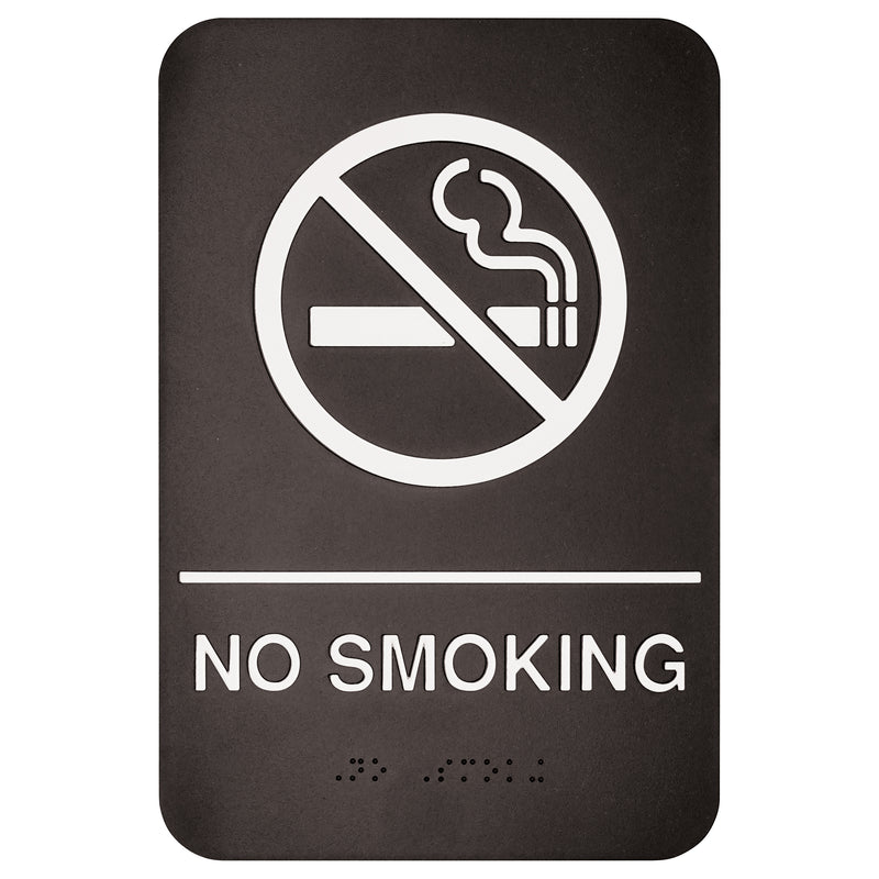 Winco, SGNB-601, Sign, Compliance, 6" L, Black