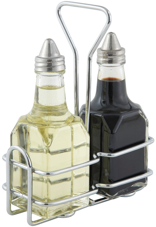 Winco, G-104S, Oil & Vinegar Cruet Set