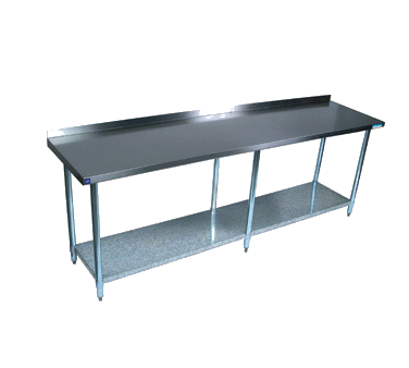 BK Resources, VTTR-1896, Work Table,  85" - 96", Stainless Steel Top