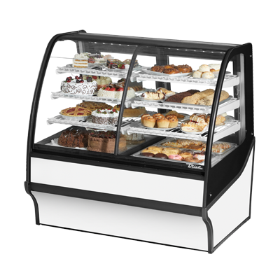 True Manufacturing, TDM-DZ-48-GE/GE-W-W, Display Case, Refrigerated/Non-Refrig