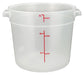 Winco, PTRC-6, Round Food Storage Containers