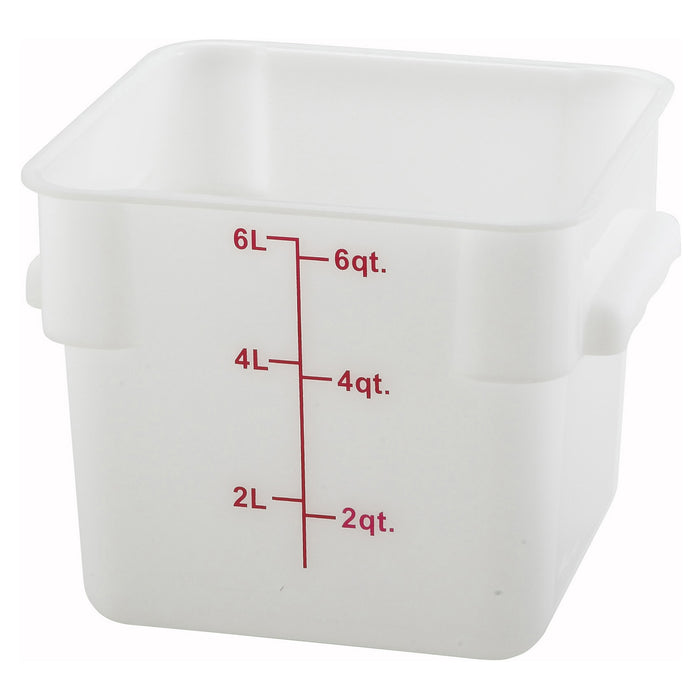 Winco, PESC-6, Square Food Storage Containers