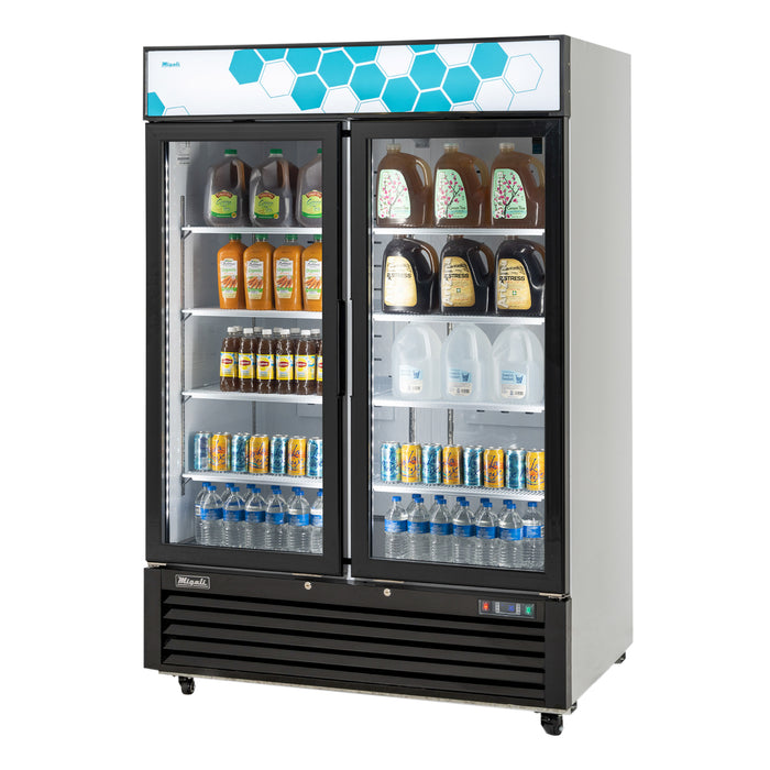 Migali, C-49RM-HC, Commercial Glass Door Refrigerator