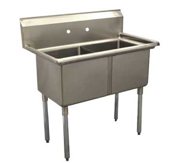 Serv-Ware, E2CWP2424, Sink, (2) Two Compartment