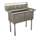 Serv-Ware, D2CWP1818, Sink, (2) Two Compartment