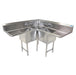 BK Resources, BKCS-3-18-14-24TS, Sink, Corner, Compartment