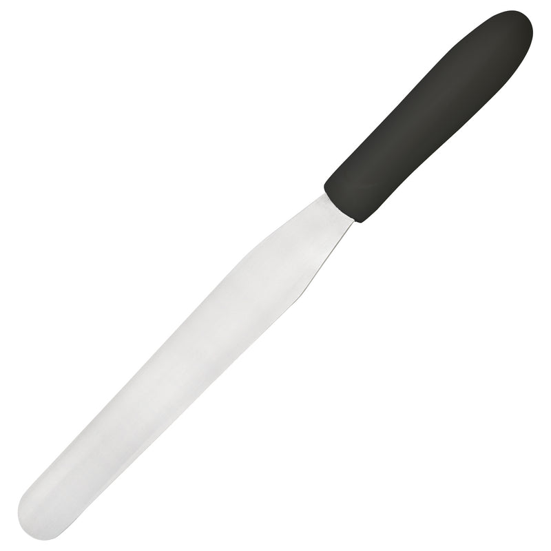 Winco, TKPS-7, Spatula, Baker's, Polypropylene, Black, Stainless Steel