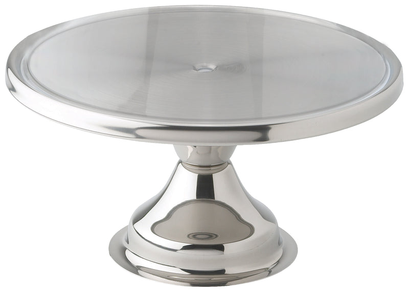 Winco, CKS-13, Cake / Pie Display Stand, Stainless Steel, Round
