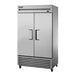True Manufacturing, TS-43F-HC, Congelador, Vertical, 115V, Dos secciones, Puerta de acero inoxidable